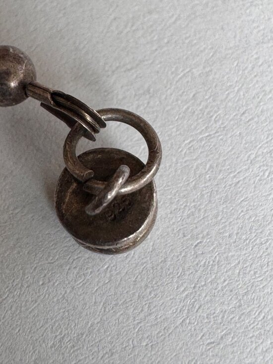 Vintage Lapis Lazuli Sterling Silver Necklace 925 Bench Beads 8mm Southwest Styl - Picture 8 of 11